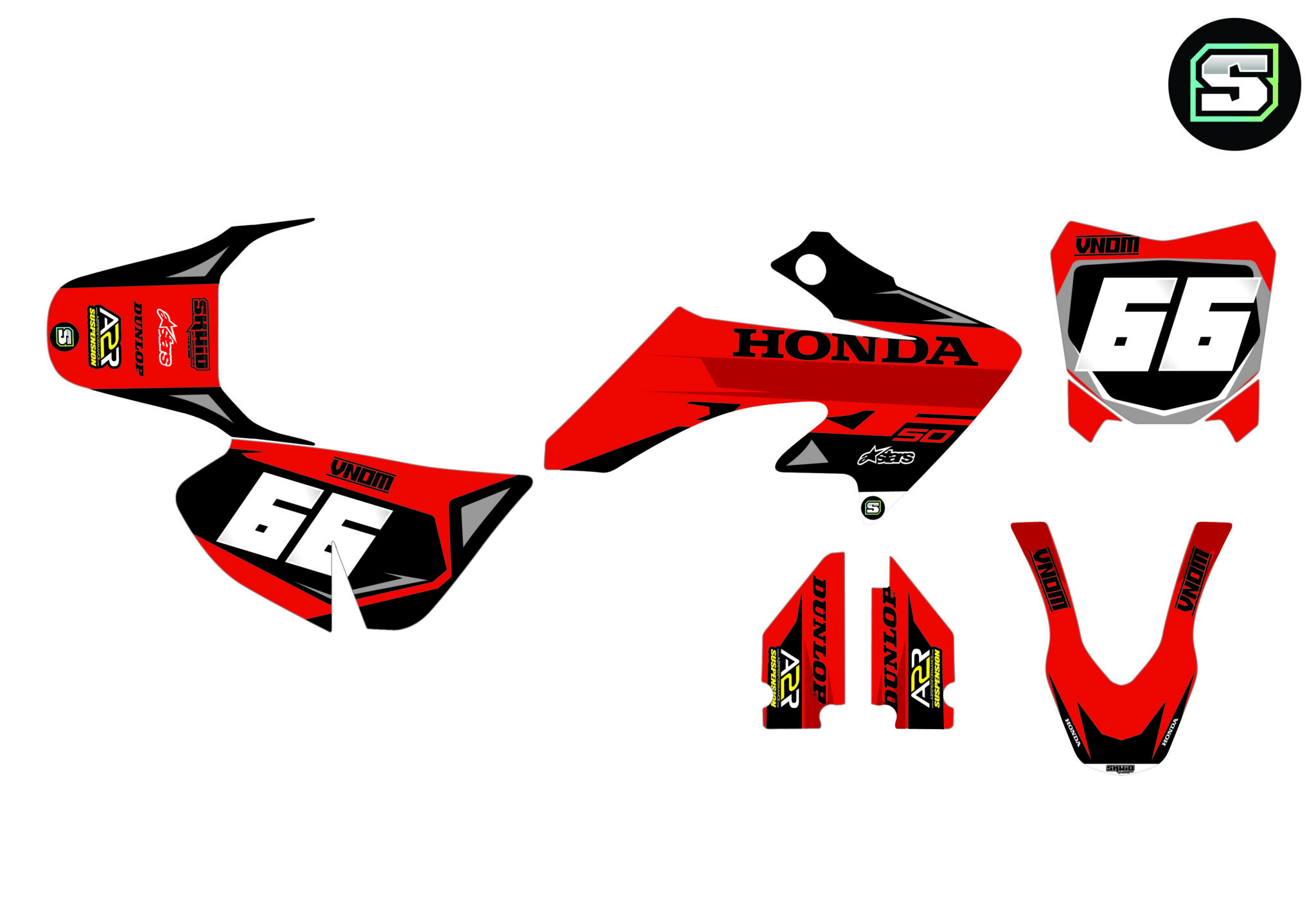bete rouge_honda crf 2020 - a plat